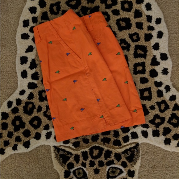 Lilly Pulitzer Orange Golf Mini Skirt w Frogs Sz 2 - Picture 4 of 7